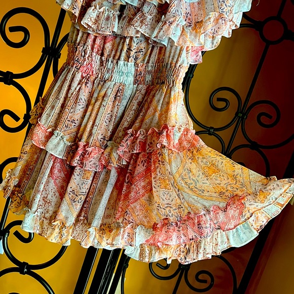 MISA Isella Off Shoulder Mini Dress - Picture 5 of 14